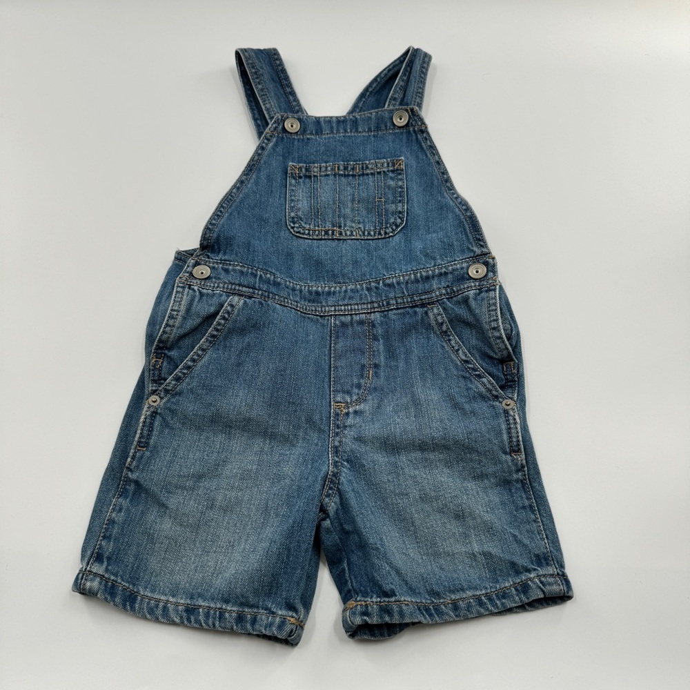The Childrenās Place Medium Wash Denim Overalls | Long Pants | Size 4T